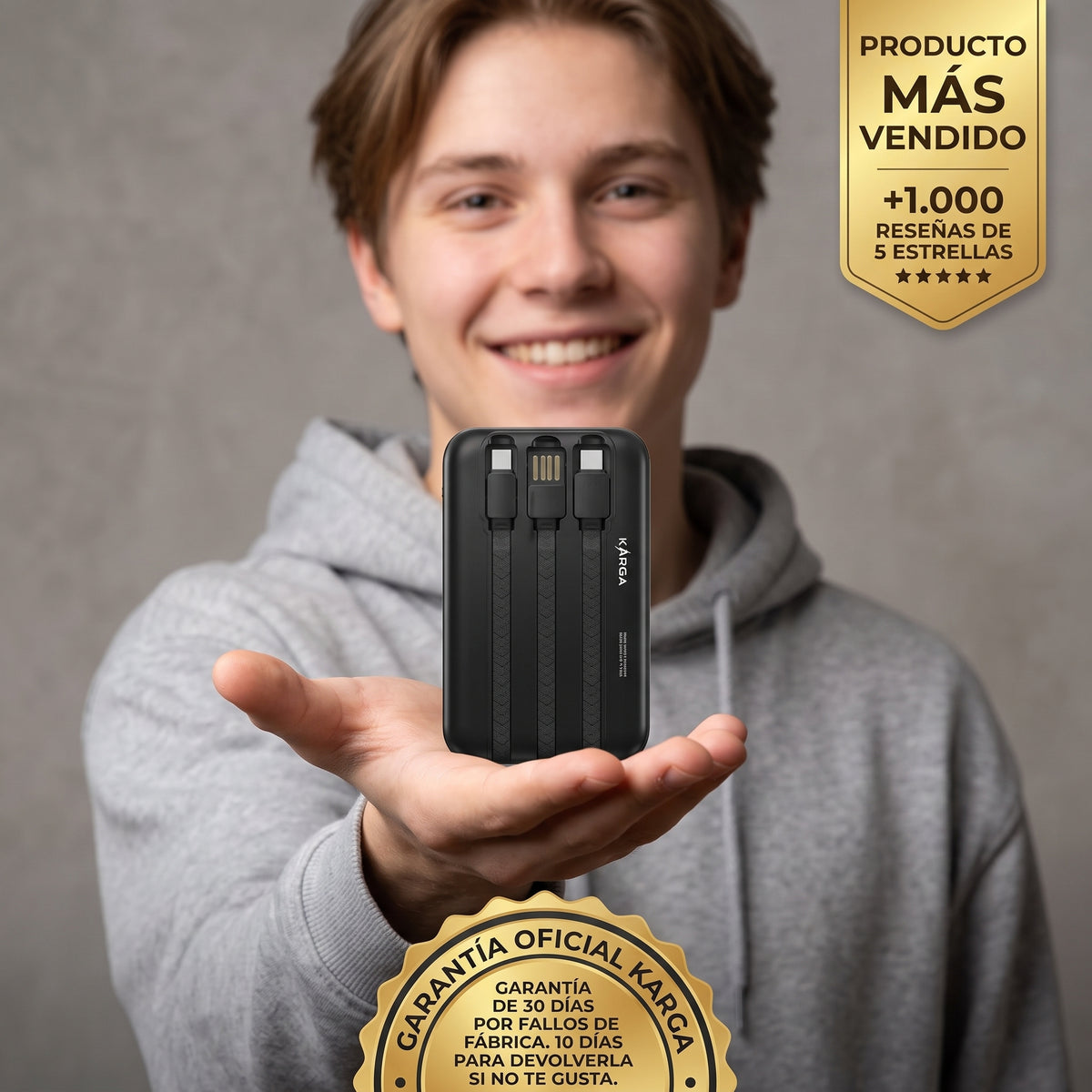 KARGA Edición Fundadores — Power Bank 20.000 mAh